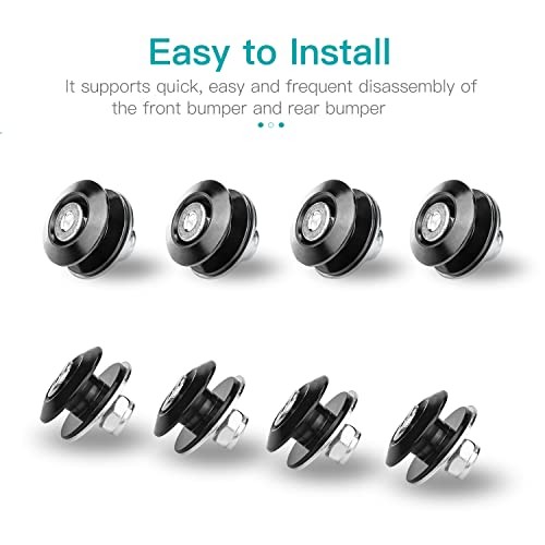 Bumper Quick Release, JDM Quick Release Holders Front Rear Bumper Black