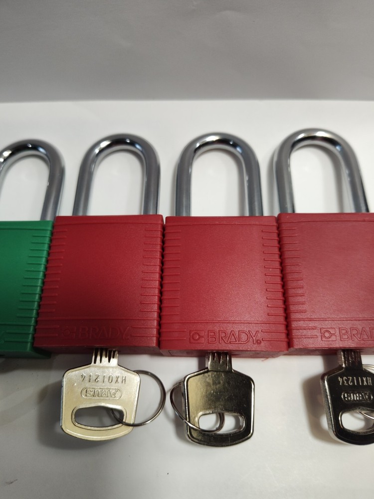 Brady 99552 Lockout Padlock,Kd,1-3/4"H
