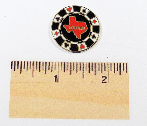 TEXAS HOLD'EM PIN - NICE!