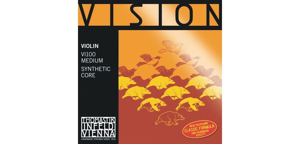 Thomastik Vision 4/4 Violin Strings Medium Set, Silver D 4/4 Size