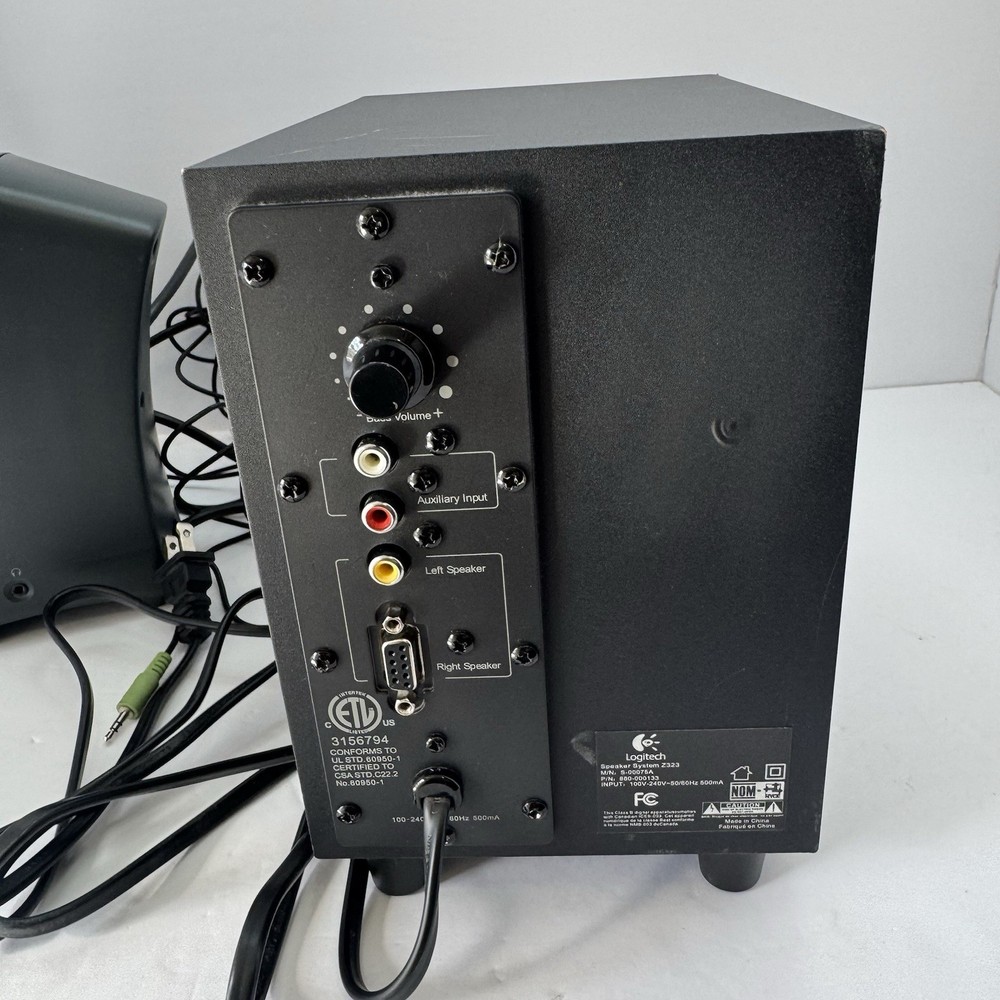 Logitech Z323 2.1 Speaker System with Subwoofer - Tested & Working