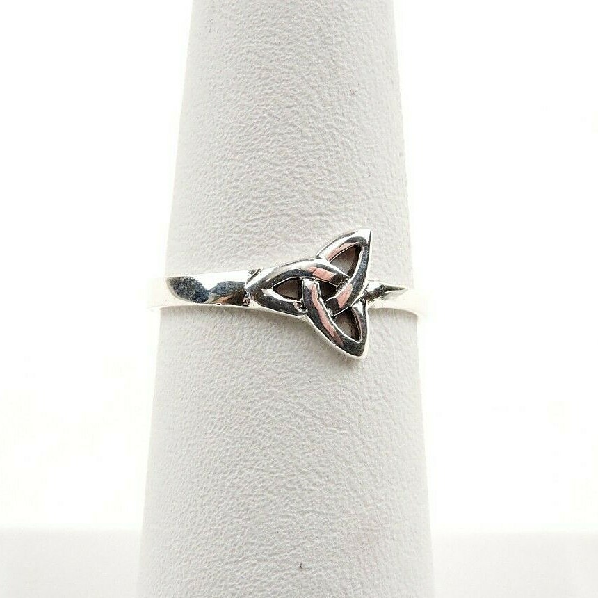 Sterling Silver Celtic Triquetra Ring - Free Gift Packaging