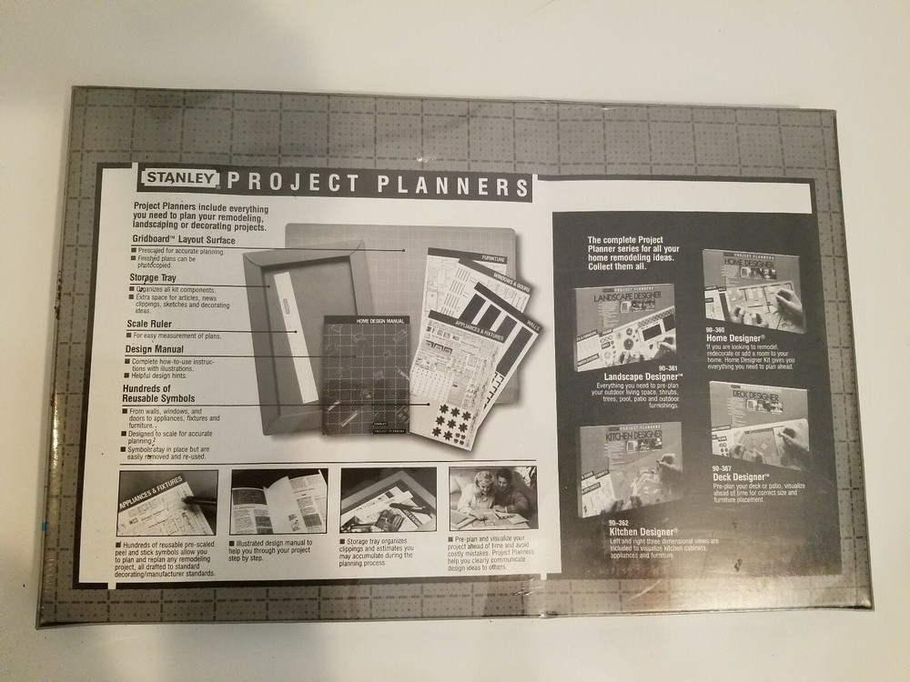 1988 Stanley Tools Deck Designer Project Planner - Sealed VTG