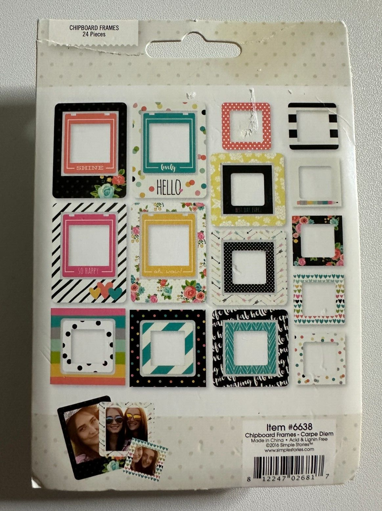Simple Stories Carpe Diem Chipboard Frames