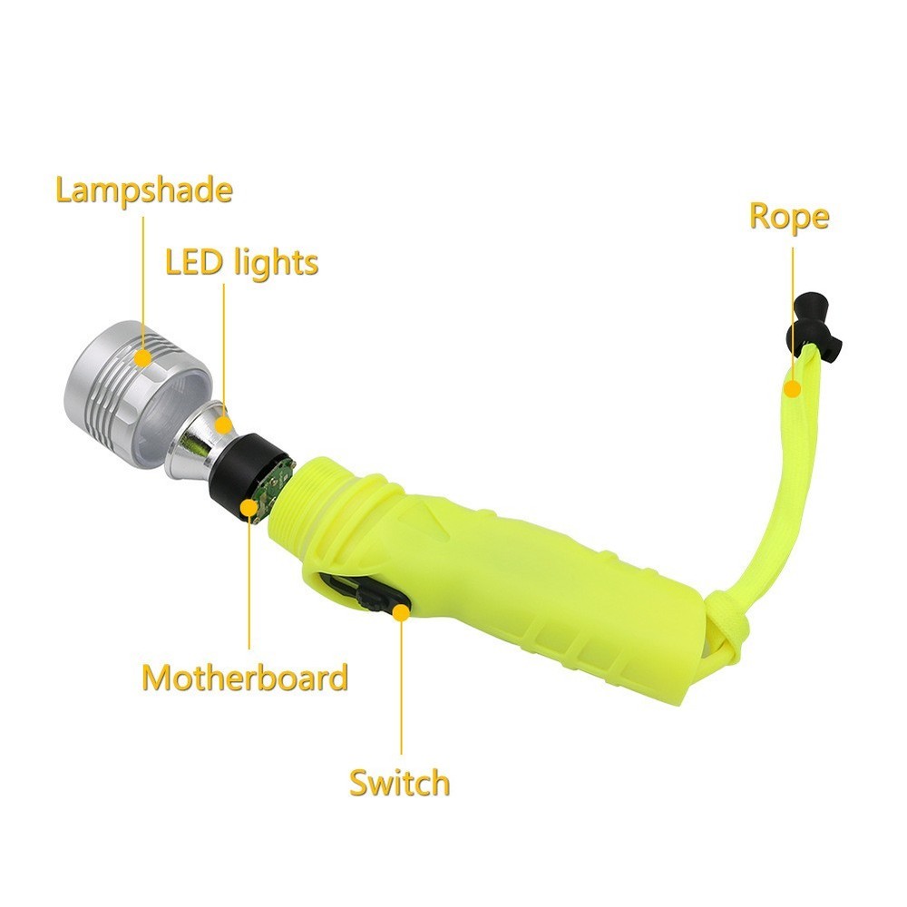 Top-quality Outdoor Camping LED Diving Light Tool Flashlight White Light