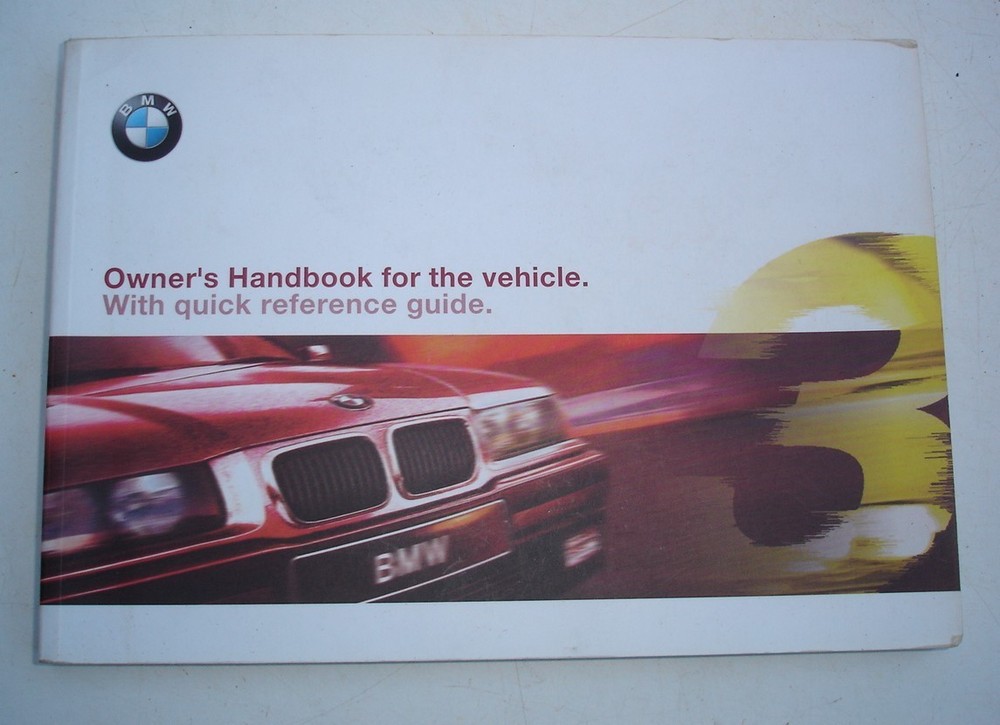 BMW 3 SERIES E36 OWNERS HANDBOOK - GOOD CONDITION