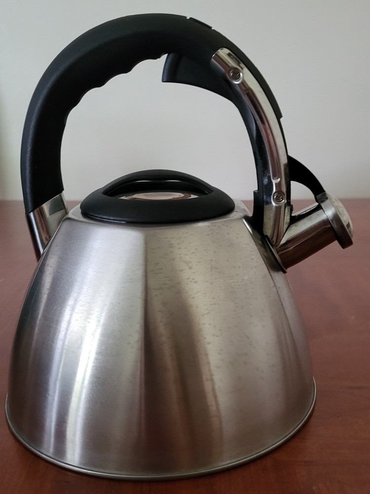 Mr. Coffee 11 Cup Stainless Steel Whistling Tea Kettle