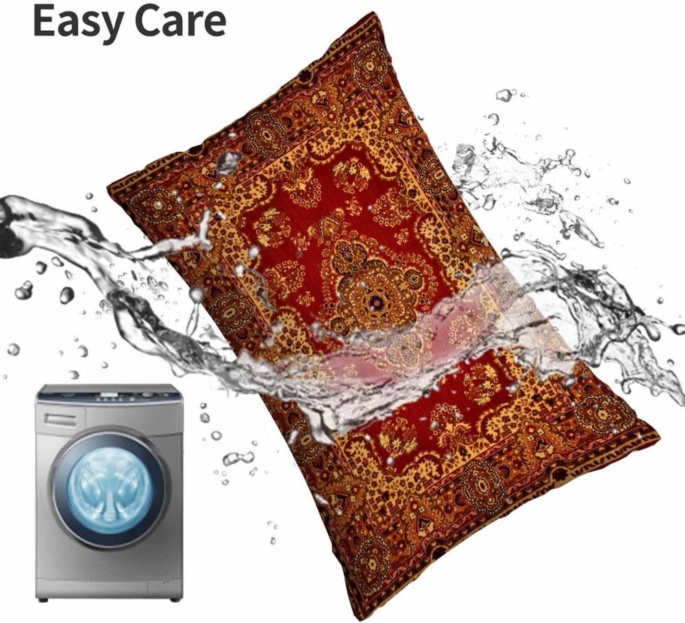 Rectangle Pillow Cover Red Oriental Persian Carpet Pattern,Pillow Case for