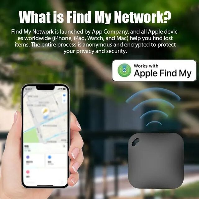 Bluetooth GPS Tracker. Works with Apple Find My APP (Accurate Easy Use Tracker)