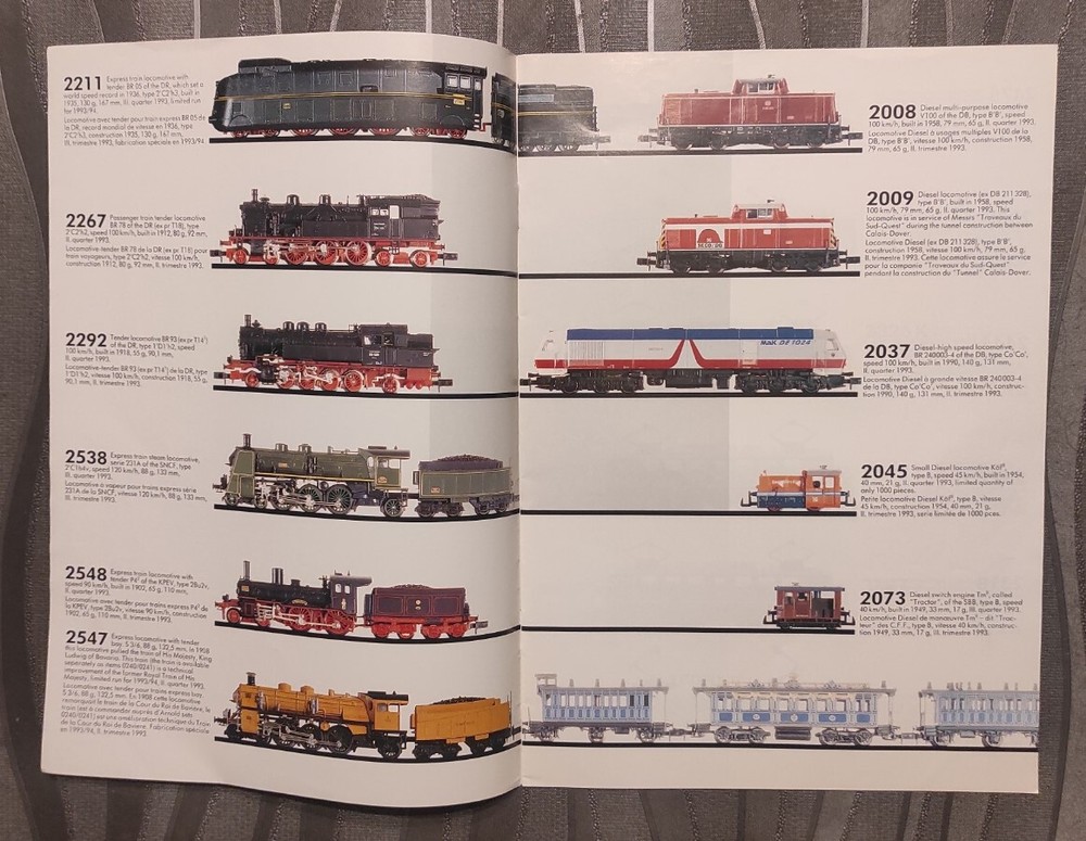 catalogue Arnold 1993 model railway train HO