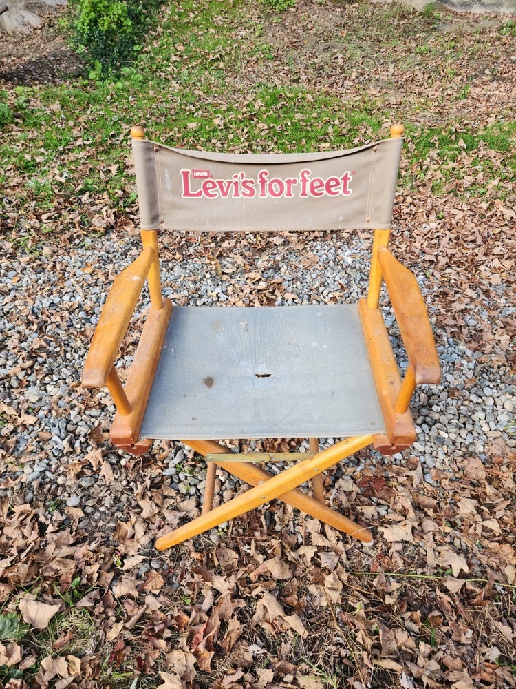 Vintage Levi's Logo Directors Chair