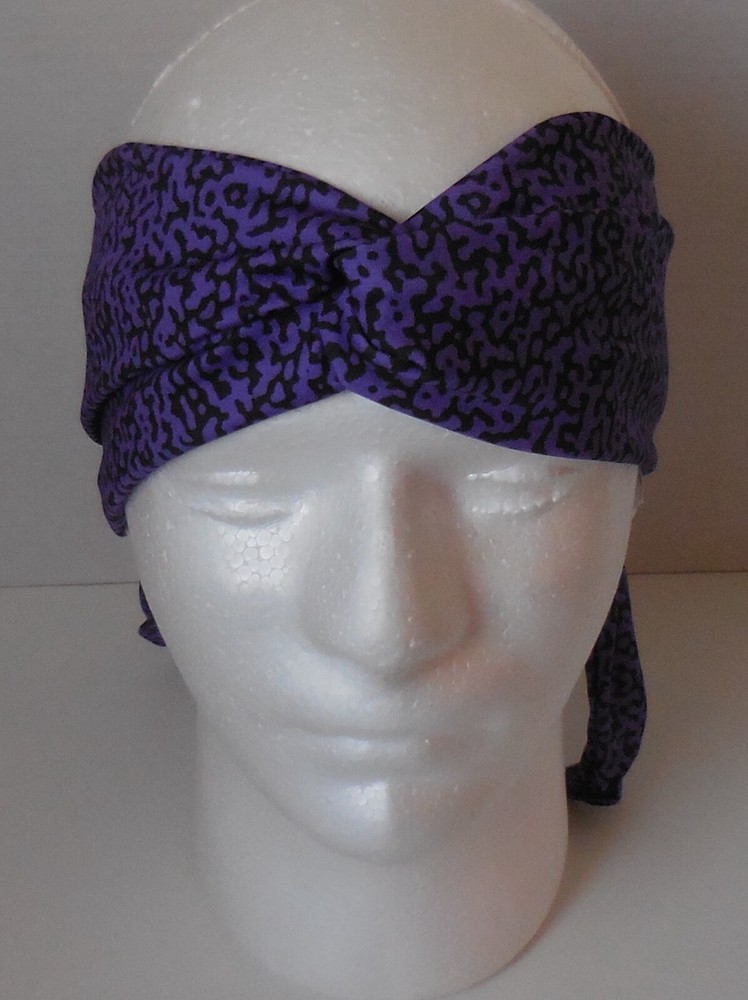 Nike Studio Twist Printed Head Tie Purple/Black/Ice Blue