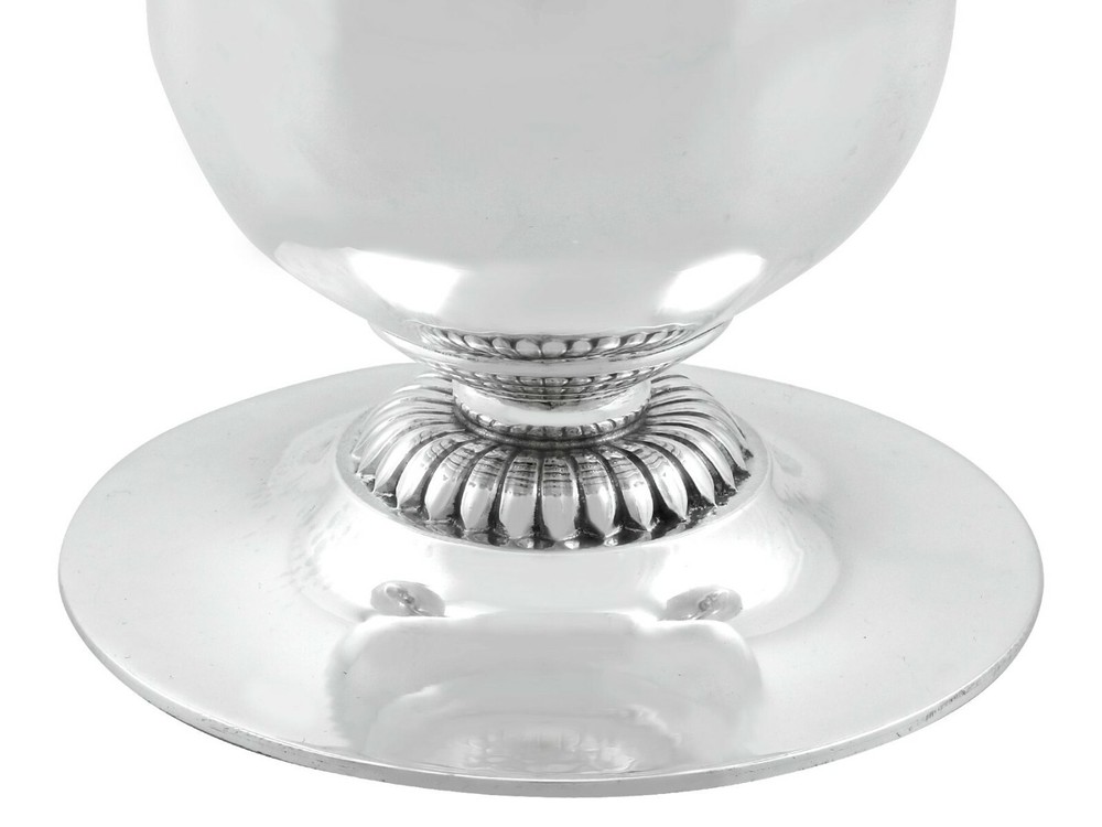 Antique Danish Sterling Silver Two Light Candelabra by Georg Jensen