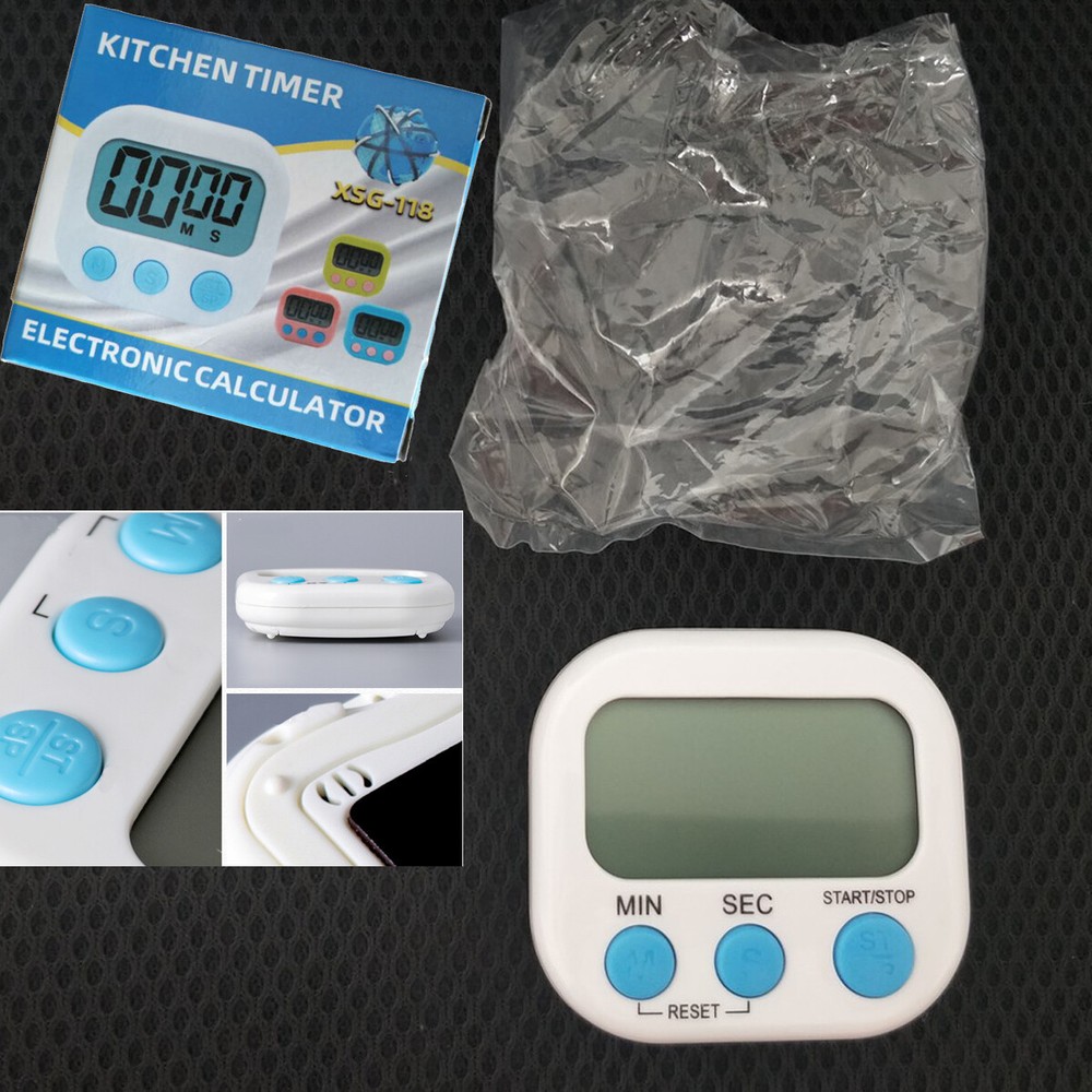 2 pack LCD digital kitchen timer magnetic countdown