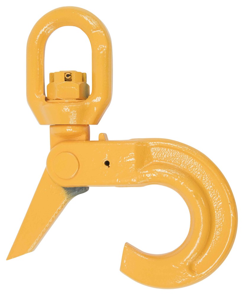1/2" Self Locking Swivel Hook Grade 80, 12,000 lbs WLL- (2 Pack)
