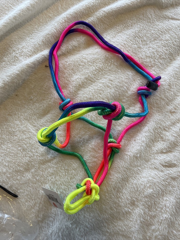 Miniature Horse Rainbow Rope Halter