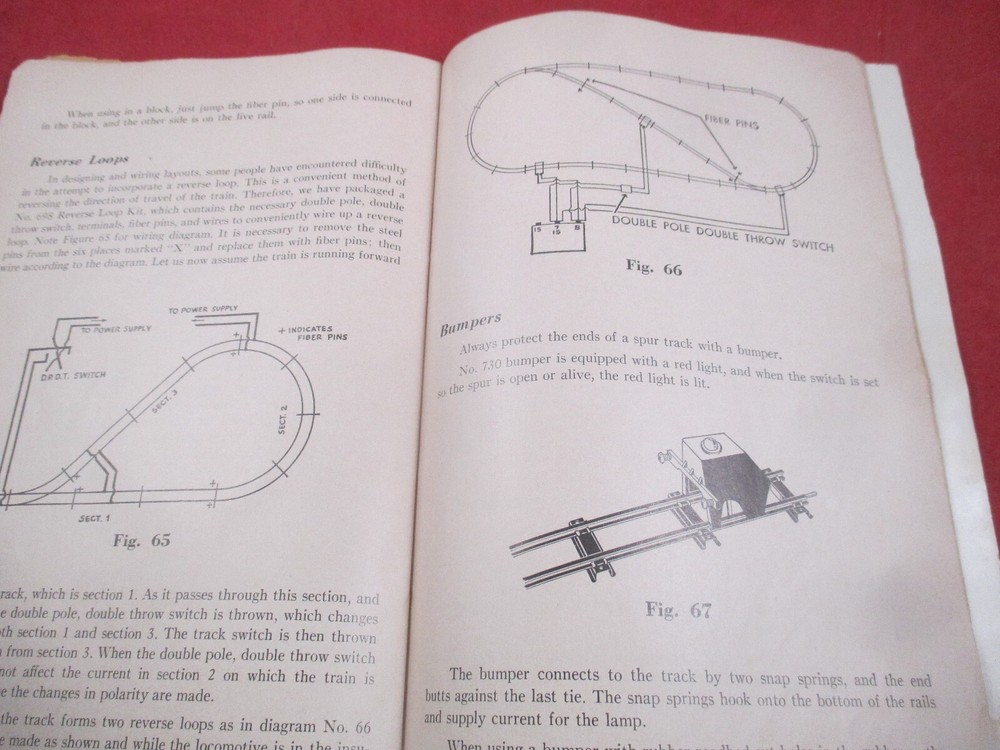 1954 GILBERT AMERICAN FLYER INSTRUCTION BOOK ORIGINAL