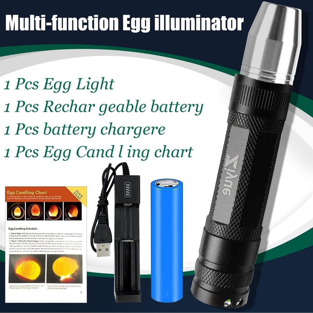 Egg Candlers for Chicken Eggs, 2026 New Egg Candling Light Tester Lamp Egg Check