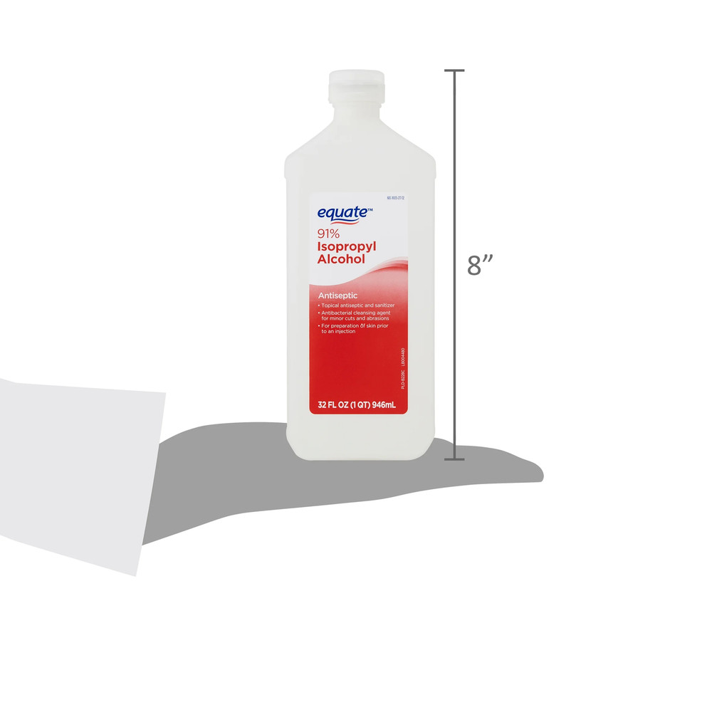 91% Isopropyl Alcohol Antiseptic 6 Pack 32 oz First Aid Cleaning Solution