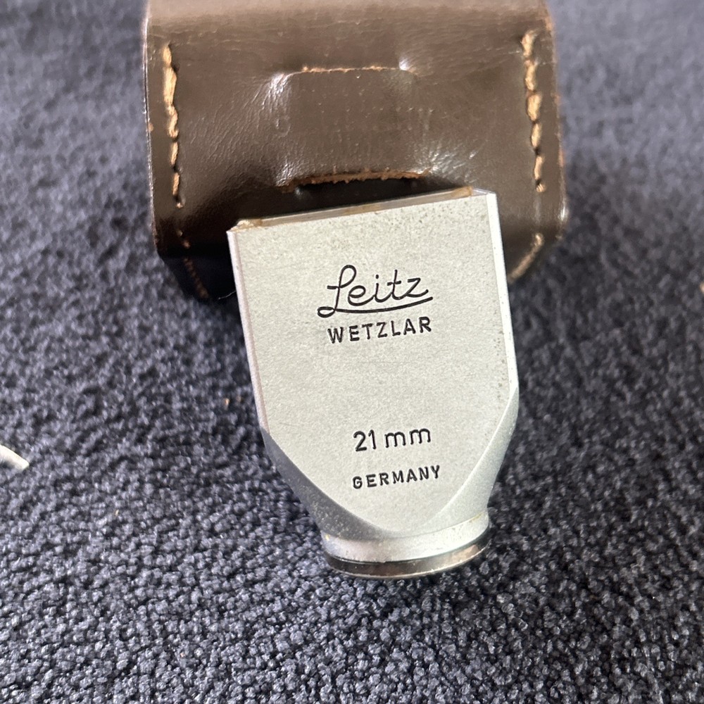Leitz 21mm Chrome Leica Viewfinder Germany W Case