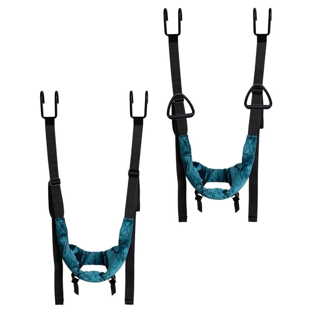 Cervical traction device with adjustable straps, practical harness and
