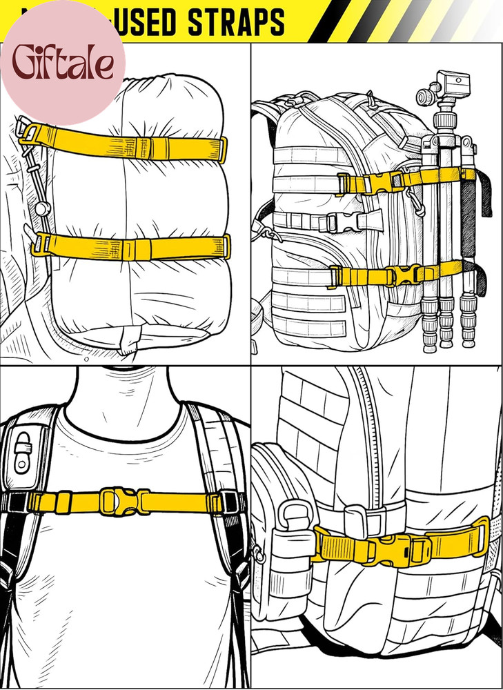 Molle Backpack Straps Tactical Rush Tier System Molle Attachment for Tactical Mi
