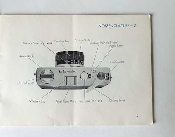 Konica EE-matic Instruction Manual