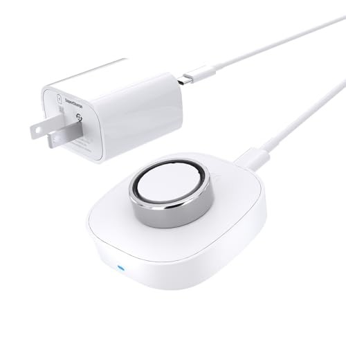 Charger for Oura Ring Gen4 (Size 9) - Fast Charging Dock with USB-C 9 (White)