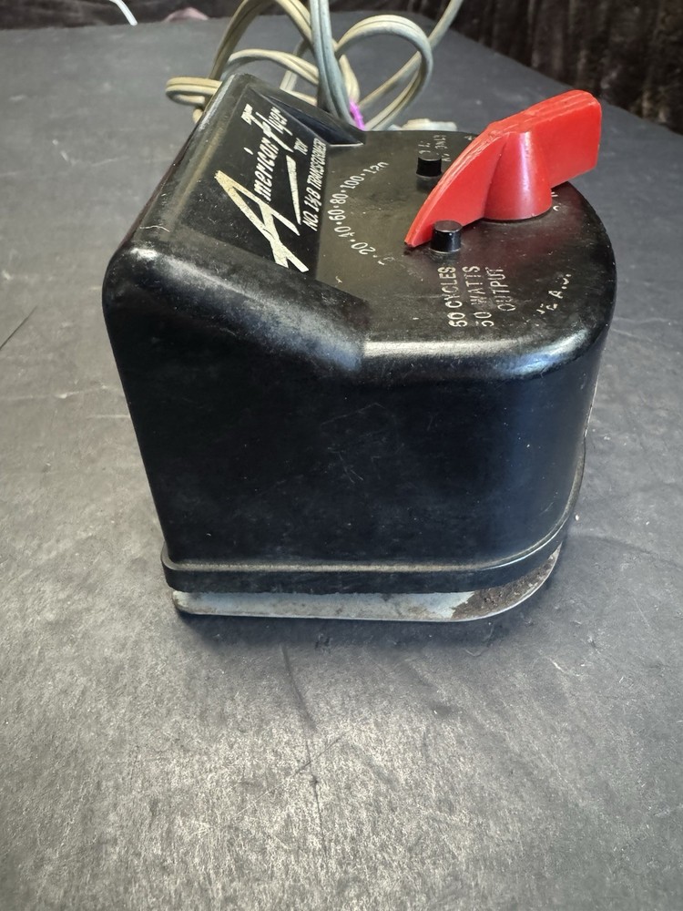 American Flyer Model No 1-1/2 Hobby Train Transformer-120volts Untested