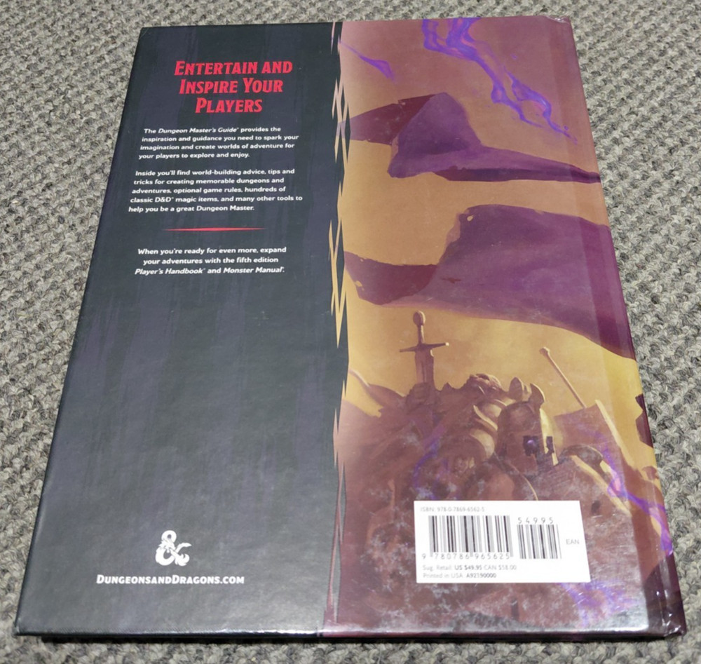 Dungeon Master's Guide - Dungeons & Dragons 5th Edition Core Rulebook - WOTC