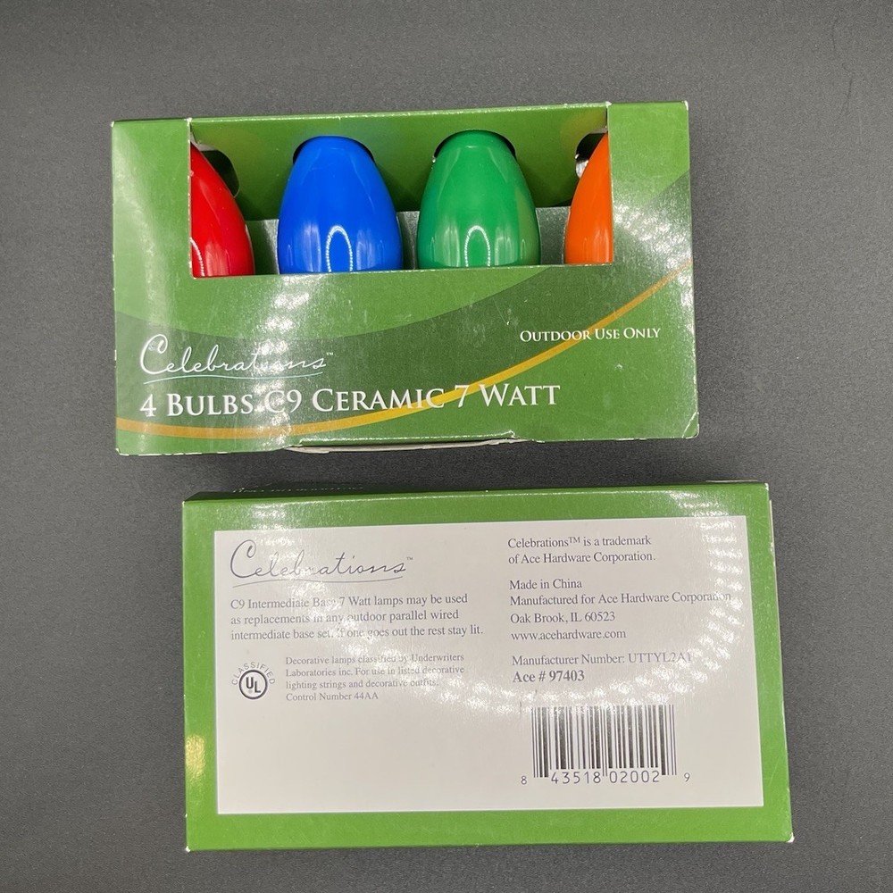 Celebrations Incandescent Multicolored Replacement Bulb
