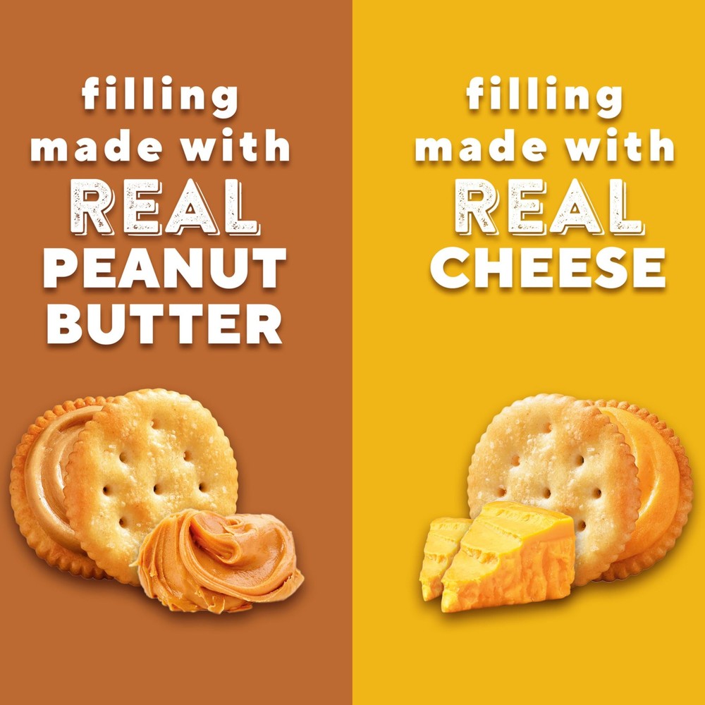Peanut Butter Cheese Sandwich Crackers 32 Snack Packs 6 Per Pack