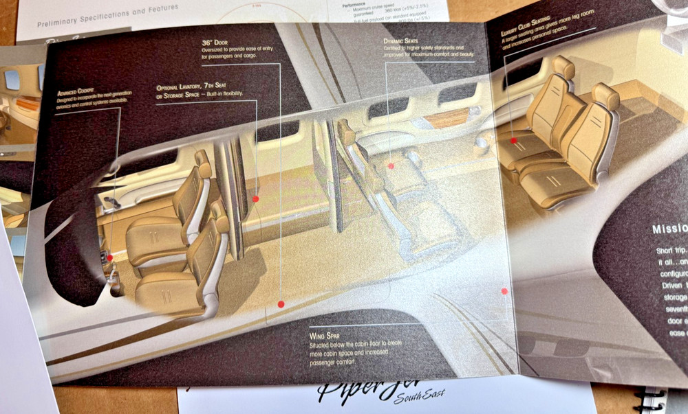 Original PiperJet Sales Package and Brochure
