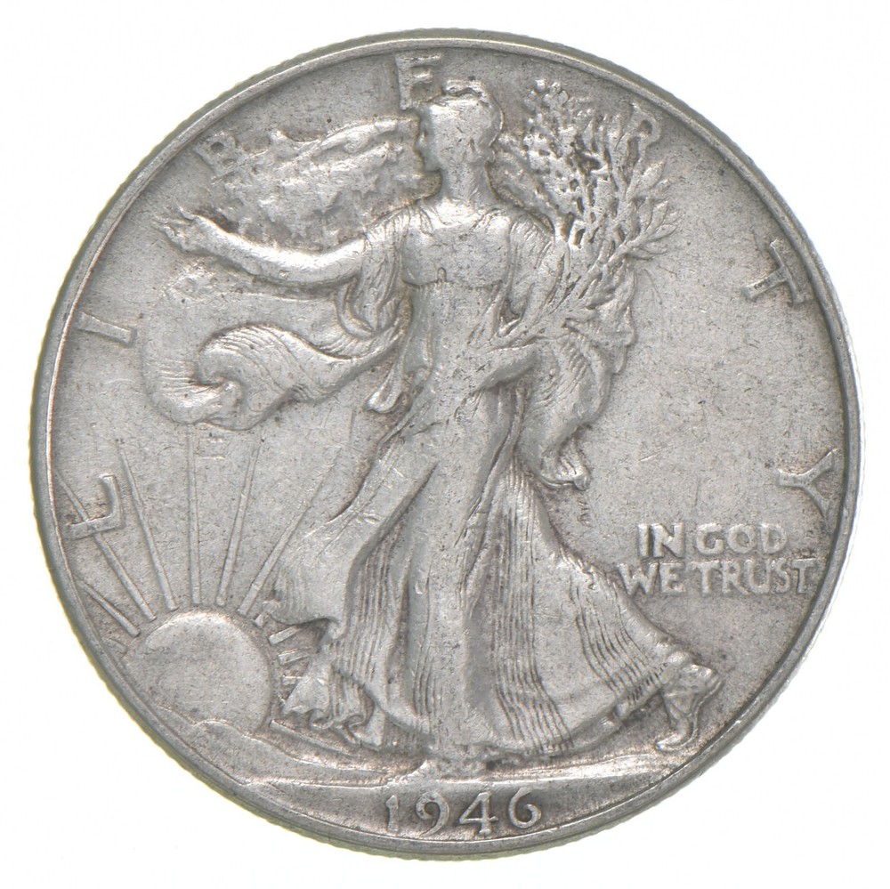 1946 XF Walking Liberty Half Dollar 90% Silver
