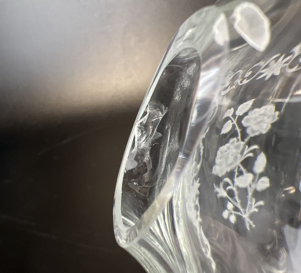 Fostoria Midnight Rose Ice Lip Jug