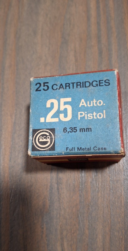 Vintage .25 Ammo Box