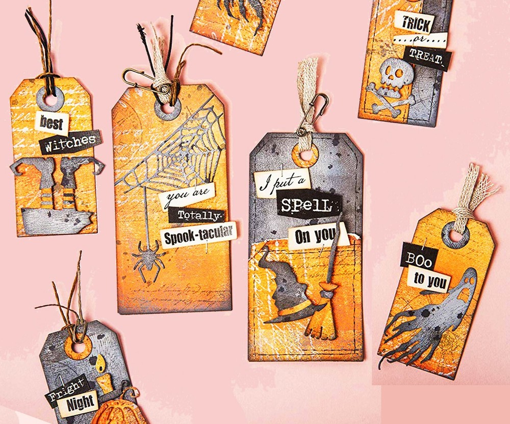 Sizzix Thinlits Frightful Things #664209 17pk set Retail $24.99 Tim Holtz