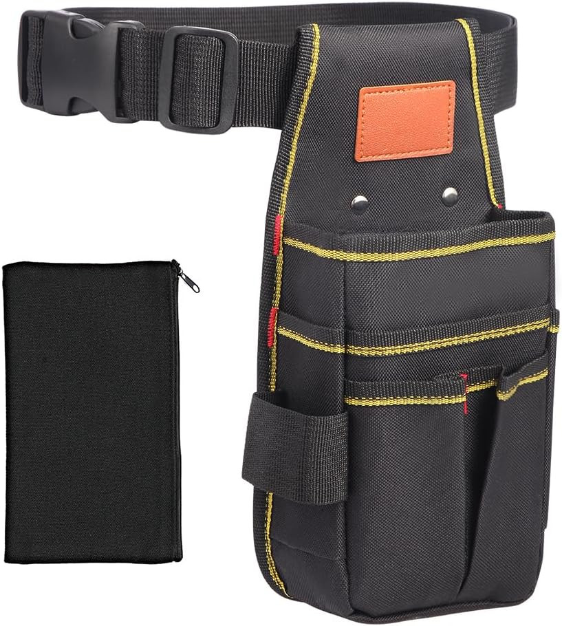 Universal Small Tool Pouch, Small Tool Bag, Tool Pouch with Belt, Industrial Gra