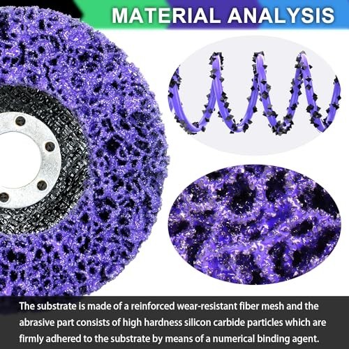 12-Pack 4-1/2" Paint Stripper Discs for Angle Grinder - Rust, Paint & Oxide Remo