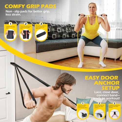 Pull Up Bands, Resistance Bands Set for Pull-Up Assistance, Exercise Multicolor