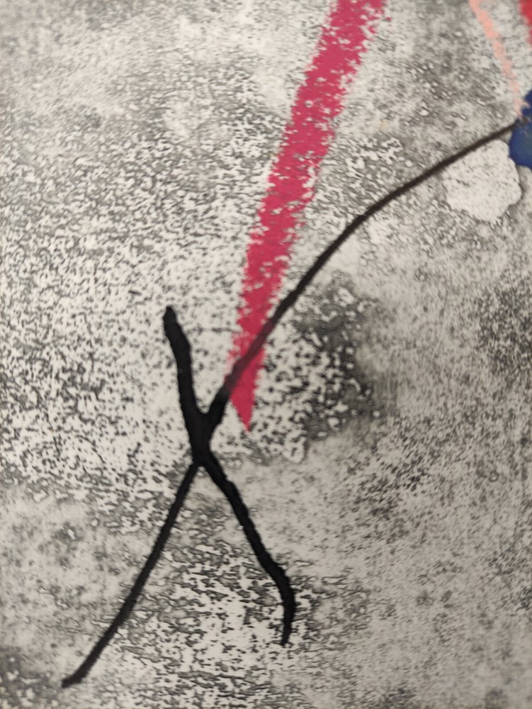 Albert Prince etching with color revised thus unique character