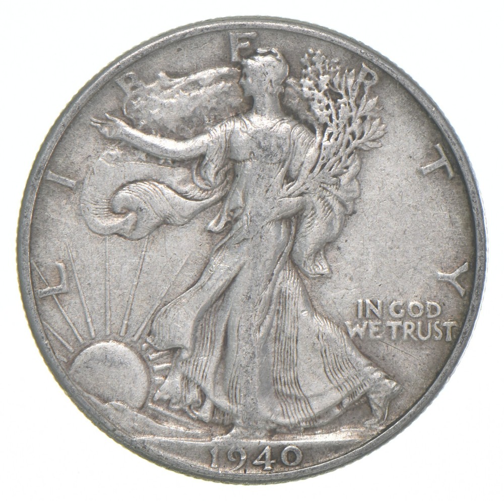 1940 XF Walking Liberty Half Dollar