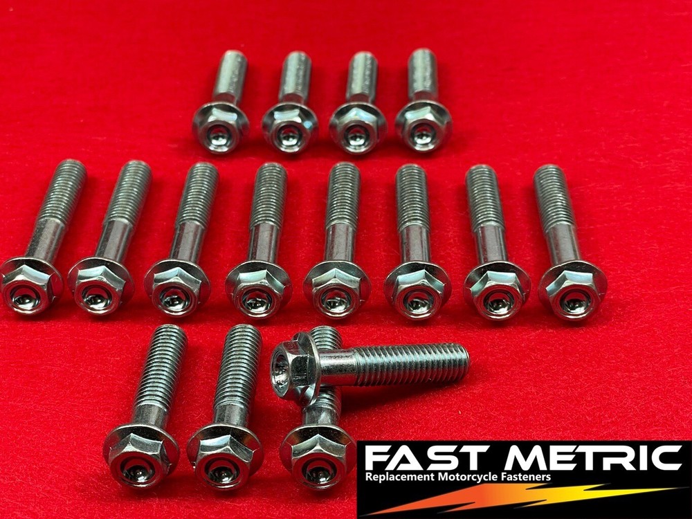 Honda CR125R Front End Fork Clamp, Handle Bar, Axle Clamp Bolt Kit