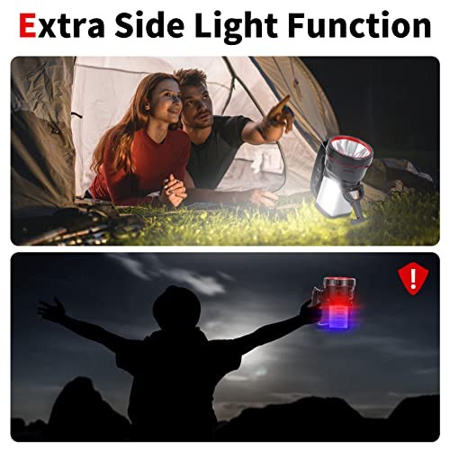Superbright LED Handheld Searchlight Tactical Waterproof Silver-White Light