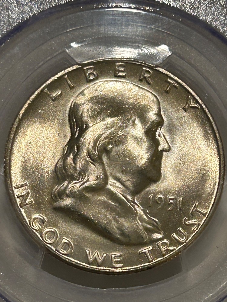1951 S Franklin Silver Half Dollar PCGS MS64 Better Date Franklin