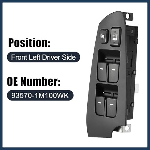 Power Window Switch, Front Left Driver Side Window Control Switch No.93570