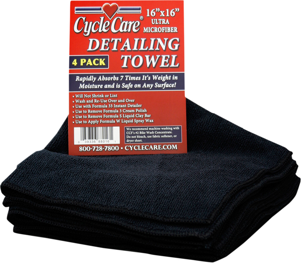 CYCLE CARE FORMULAS Microfiber Towels 4 Pack 88016
