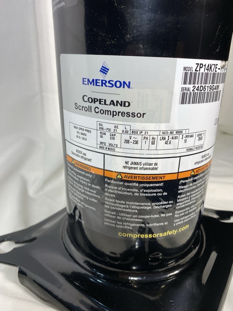 Copeland® Compressor ZP14K7E-PFV-830