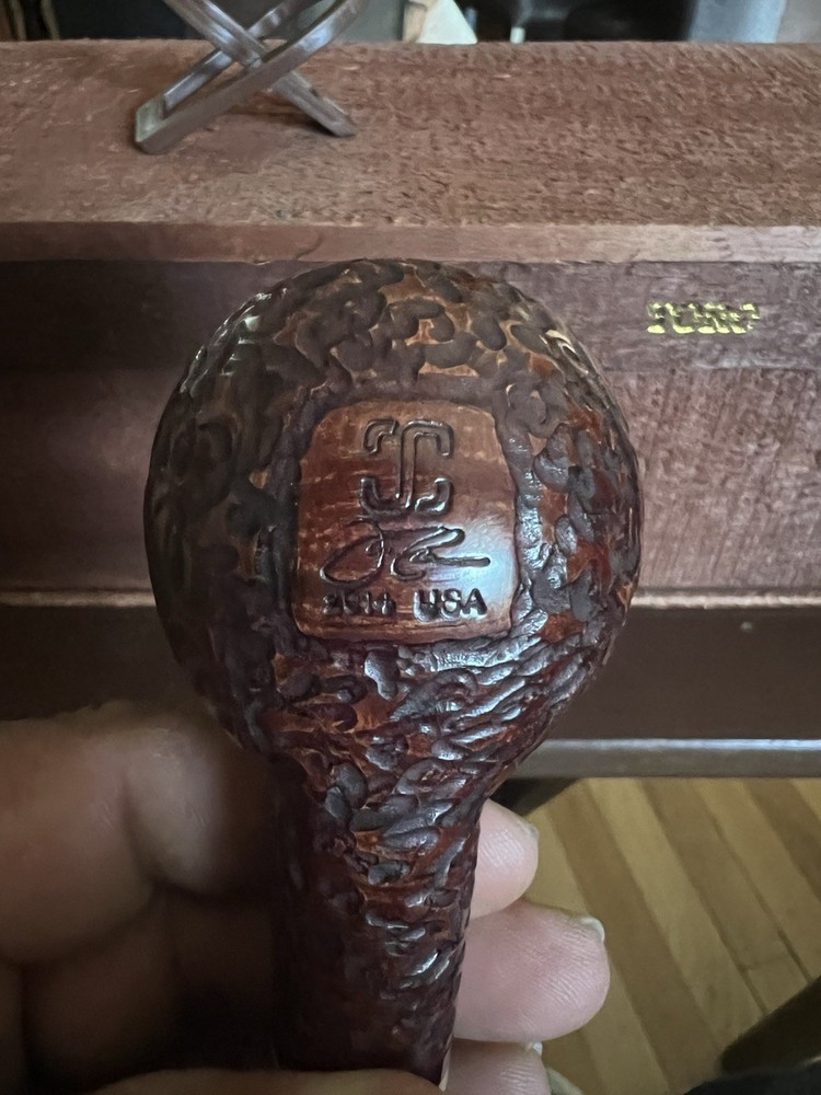 Joe Case Rustic Egg Briar Pipe