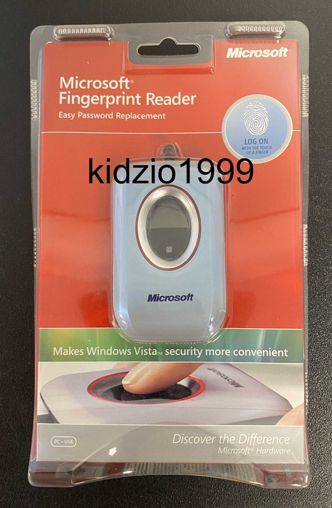 Microsoft Fingerprint Reader Model 1033 Password Replacement Windows XP NEW